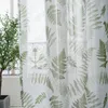 Gordijn European Floral Sheer voor woonkamer raam. Deur Dorde bruiloftsfeestdecoratie Tule paneel met haken 100x200cm