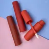 Storage Bottles 50pcs Matte Red Cosmetic Concealer Applicator 3ml Empty Lip Gloss Wand Tube Glaze Container Small Makeup Foundation Bottle