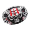 Ceintures Boucle de Ceinture Punk Argent Antique 3D Gothique Moto BikerCeinturesCeinturesCeintures