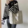 Borsa Shopping Tote Estetica Tinta Unita Studenti Borsa Casual Borsa a Tracolla Grande Capacità Oxford Riutilizzabile Spiaggia 230331