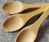 1000Pcs Bamboo Jam Spoon Baby Honey Spoon Coffee Spoon Kitchen Using Condiment Small Scoop Teaspoon SN4354