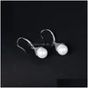 Boucles d'oreilles en perles d'eau douce manchette d'oreille avec zircone cubique pendantes classiques pour femmes livraison spéciale anniversaire Ocn Dhgarden Dhzoq