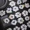 Hediye Sargısı 20 PCS Vintage Bronzing Beyaz Petal Stickers Estetik Çubuk Etiketler Dekoratif Scrapbooking Malzeme Jun Geri Malzemeleri