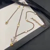 Kvinna manschettdesigner pärlhalsband mode dubbel g bröllop lyxkristall halsband smycken kvinnor män gåva ggity ädelmetall hip hop halsband 68678