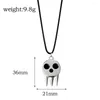 Chaînes Anime Soul Eater Collier Mort L'Enfant Cosplay Accessoires Crâne Squelette Pendentif Pour Femmes Hommes Accessoires Cadeau