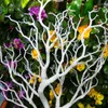 Decorative Flowers 24 Pcs/lot European High-grade White Coral Branch Artificial Flower Craft Ornament For Wedding Table Decoration Props