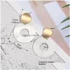 Dangle Chandelier Colorf Natural Shell Round Earrings For Women Unique Design Shape Statement Fashion Jewelry Mticolor Ear Dhgarden Dhuqa