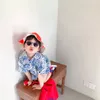 Clothing Sets 2 9T Summer Floral Beach Boy Print Clothes Set Toddler Kid Short Sleeve Shirt Top and S s set Fashion Playa Vacation Outfit 230331