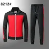 Designer Mens Tracksuits Fashion Brand Brand Crocodile ricami Spring Autumn Men Sports Awear di uomini