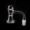 Smoke Full Weld Beveled Edge Hourglass Terp Slurper Quartz Banger Nails With Marble Beads And Ruby Pearl Suitfor Glass Bongs