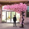 Decorative Flowers Artificial Cherry Tree Fake Plant DIY Wedding Decorations Party Decoration Peach Pink Road Lead El Stage Home Garden