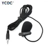 Microphones 2m Omnidirectional Metal Microphone 3.5mm Jack Lavalier Tie Clip Mini Audio Mic For Camera Computer Laptop Phone