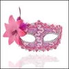 Festmasker damer venetian blomma maskerad mask prinsessan y halloween jul cosplay spets droppleverans hem trädgård festlig supp dhsqr