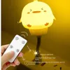 Nachtlichter LED Kinder USB Nachtlicht Nette Cartoon Nachtlampe Fernbedienung für Baby Kind Schlafzimmer Dekor Nachttischlampe Weihnachtsgeschenk P230331