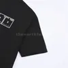 Herren T-Shirts Design Logo Briefdruck Kurzarm High Street Atmungsaktives T-Shirt Lässige Mode Paar Top Schwarz Weiß