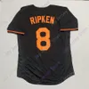 Cal Ripken Jr Jr. Jersey 2007 Hall of Fame 1975 1989 2001 Vintage White Black Orange Pullover Button Home Away All Ed and Hafdery