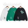 Felpe con cappuccio da uomo Felpe popolari Felpe con cappuccio da uomo 2022 pullover di design di lusso Felpa con cappuccio lettere floccate Felpa in cotone casual bianco nero maglione verde 4S91