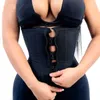 Midja mage shaper kvinnor latex tränare kropp korsetter med dragkedja cincher korsett topp bantningsbälte svart s formkläder plus storlek 230331