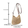 Avondtassen stro geweven tas dames mode honderd casual single sholder messenger strand vrouwen eenvoudige reisopslag handtassen