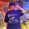T-shirt maschile maglietta da uomo hip hop hip hop sovradimensionato harajuku estate a maniche corte magliette coreane y2k abbigliamento cotone vintage vintage 230331
