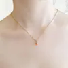 Chains Fashionable Simple And Delicious Fruit Pendant Clavicle Chain Retro Persimmon Plum Accessories Collar Necklace Jewelry Gifts