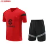 2023 soccer jerseys new AC MILANS tracksuit IBRAHIMOVIC GIROUD KESSIE TONALI REBIC 22/23 milans training suit short sleeves Sportswear