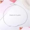 Pendentif Colliers Nouvelle Arrivée Hoop Cristal Collier Pour Femmes Mode Élégant Miticolor Sier Or Chaîne Bijoux Giftz Drop De Dhgarden Dhjhw