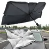 車の折りたたみ可能な太陽傘のインテリアフロントガラスサンシェードカバーフロントウィンドウUV保護シェードカーテンパラソルカーアクセサリー