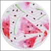 Toalha Summer Summer Beach Watermelon Prepapple Print Blanket Polyster Picnic Tapestry Yoga Mat 150cm Drop Drop Deliver