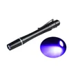 Portable Mini UV Pen ficklampan med klipp 395nm Blacklight Scorpion UV Purple Light Inspection Lights Multifunktion Small Pocket Torch Lamp