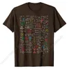 Homens camisetas Engraçado professor de matemática presente idéia matemática fórmulas folha t-shirt camiseta marca normal algodão mens tops camiseta impressa em 230331