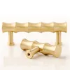 Solid Brass Bamboo Kitchen Cabinet Knobs and Pulls Vintage Furniture Drawer Cupboard Warodrbe Door Pulls Handles Hardware