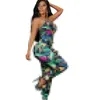 Women's Jumpsuits & Rompers Casual Fashion Simple Straight Tube Loose Print Strap Jumpsuit