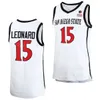 2023 Final Four 15 Kawhi Leonard Jerseys Baloncesto universitario San Diego State Aztecs 21 Jamaal Franklin 0 Devin Watson 5 Jalen McDaniels 21 Malik Pope Cosido NCAA