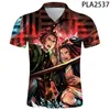 رجال البولوس هوم كرتون 3D مطبوعة kimetsu no yaiba قميص الرجال أزياء camisas harajuku cool قصيرة الأكمام غير الرسمية hombres ropa