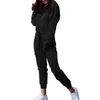 Jumpsuits voor dames rompers 2023 mode dames casual lange dames mouw solide rits overalls jumpsuit hoodies plus maat