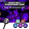 Nachtlichten Corui Mini Led Night Light USB Disco Party Ball Light RGB Voice Control Projection Lamp Multi-colour autopodium Decoraties Lamp P230331