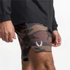 Heren shorts 2022 nieuwste camo -hardloop shorts mannen snel dry training gym shorts fitness mannen joggen zomer sport shorts training short broek w0327