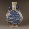 Vases Vintage Ceramic Antique Vase Chinese Dragon Pattern Porcelain Flower Arrangement Pot Home Decoration Crafts