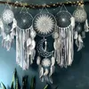 Decorative Objects Figurines 5 Pieces/Set Feather Fantasy Catcher Handmade Wall Hanging Decoration Home Living Room Bedroom No Lighting and Wood Stick 230331