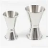 Bar Tools Measuring Cup Cocktail Liquor Cups Stainless Steel Jigger Bartender Drink Mixer Rrb16275 Drop Delivery Home Garden Kitchen Dhskw