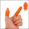 لوازم الحديقة الأخرى Sile Thumb Humb Plant Fruit Vegetable Sequer مع شفرة مسطحة / منحنية لإكسسوارات المطبخ إسقاط DHWLB