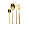 Conjuntos de utensílios de jantar de aço inoxidável de talheres ocidentais Conjunto de talheres 4 PCs Purple Luxury Spoon and Fork FileSe Home Eco Friends