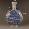 Vases Vintage Ceramic Antique Vase Chinese Dragon Pattern Porcelain Flower Arrangement Pot Home Decoration Crafts