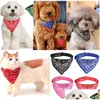 Chien Vêtements Triangle Salive Serviette Chiot Serviette Cou Écharpe Bandana Avec Collier En Cuir Foulard Réglable Chat 5 Tailles Eea333 Drop Dhhlk