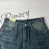 Jeans S Women Rimocy Rimocy Vintage Legea Cargo Mulheres Autumn High Cídhar Pants Mulher Y2K Streetwear Loose Denim Troushers fêmea 230330