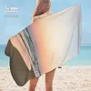 Towel Beach At Ocean Sunset Bath Summer Travel Towels For Adult Yoga Mats Quick Dry Bathroom Drop