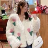 Cappotto da donna in pelliccia sintetica Abbigliamento invernale Donna Cappotti di moda coreana Giacca Top corti Marchio di abbigliamento firmato di lusso