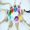 Car Perfume Bottle Pendant Essential Oil Diffuser Colorful Hanging Container Clothes Ornaments Air Freshener Pendants Empty