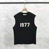 23SS Wiosna lato skojarzona kamizelka Tee USA Tleeless T -koszulka krótkiego rękawu streetwearu bawełna Europa